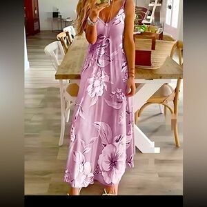 Floral Print Spaghetti Dress